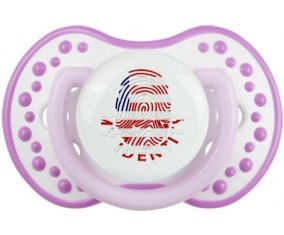 Empreinte My Identity Libéria Sucette LOVI Dynamic Blanc-mauve classique