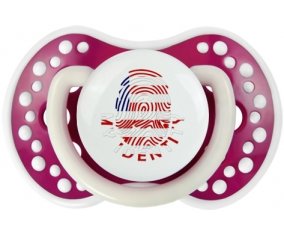 Empreinte My Identity Libéria Sucette LOVI Dynamic Fuchsia phosphorescente