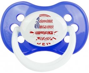Empreinte My Identity Libéria Tétine Anatomique Bleu classique