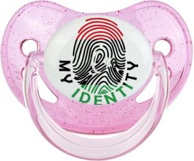 Empreinte My Identity Libye Sucette Physiologique Rose à paillette