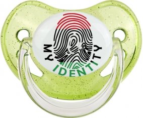 Empreinte My Identity Libye Sucette Physiologique Vert à paillette