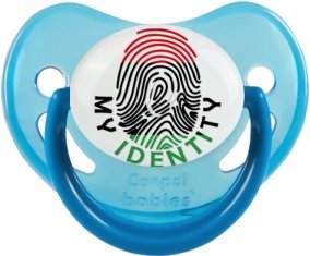 Empreinte My Identity Libye Sucette Physiologique Bleue phosphorescente