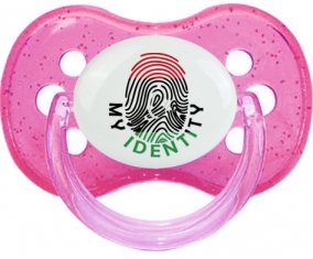 Empreinte My Identity Libye Tétine Cerise Rose à paillette