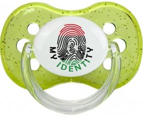 Empreinte My Identity Libye Tétine Cerise Vert à paillette