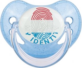 Empreinte My Identity Luxembourg Sucette Physiologique Bleue à paillette