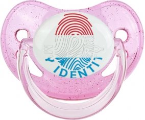 Empreinte My Identity Luxembourg Sucette Physiologique Rose à paillette