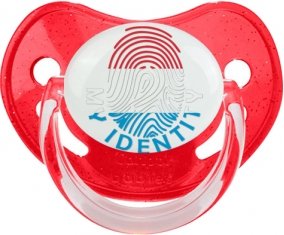 Empreinte My Identity Luxembourg Sucette Physiologique Rouge à paillette