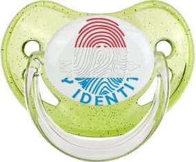 Empreinte My Identity Luxembourg Sucette Physiologique Vert à paillette