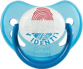 Empreinte My Identity Luxembourg Sucette Physiologique Bleue phosphorescente