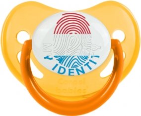 Empreinte My Identity Luxembourg Sucette Physiologique Jaune phosphorescente