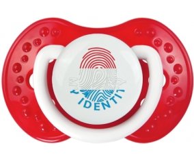 Empreinte My Identity Luxembourg Sucette LOVI Dynamic Blanc-rouge classique
