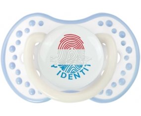 Empreinte My Identity Luxembourg Sucette LOVI Dynamic Blanc-cyan classique