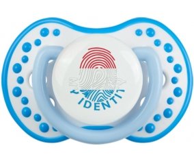 Empreinte My Identity Luxembourg Sucette LOVI Dynamic Blanc-bleu phosphorescente