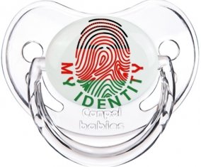 Empreinte My Identity Malawi Tétine Physiologique Transparent classique