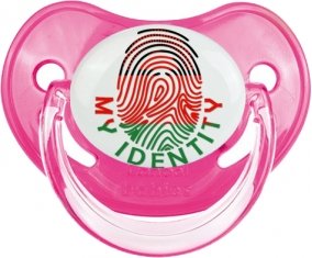 Empreinte My Identity Malawi Tétine Physiologique Rose classique