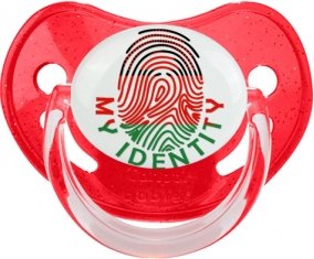 Empreinte My Identity Malawi Tétine Physiologique Rouge à paillette