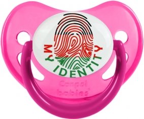 Empreinte My Identity Malawi Tétine Physiologique Rose phosphorescente