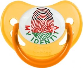 Empreinte My Identity Malawi Tétine Physiologique Jaune phosphorescente