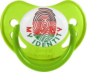 Empreinte My Identity Malawi Tétine Physiologique Vert phosphorescente