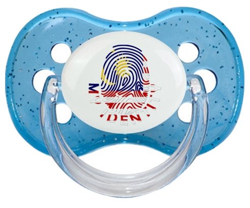 Empreinte My Identity Malaisie Sucette Cerise Bleu à paillette