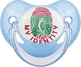 Empreinte My Identity Maldives Sucette Physiologique Bleue à paillette