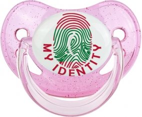 Empreinte My Identity Maldives Sucette Physiologique Rose à paillette