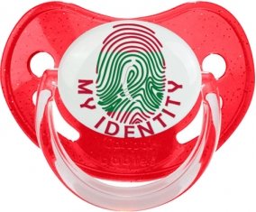Empreinte My Identity Maldives Sucette Physiologique Rouge à paillette