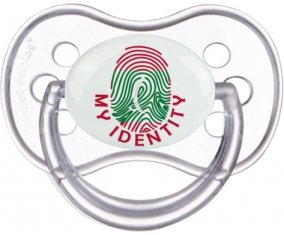 Empreinte My Identity Maldives Tétine Anatomique Transparente classique