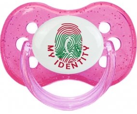 Empreinte My Identity Maldives Sucette Cerise Rose à paillette