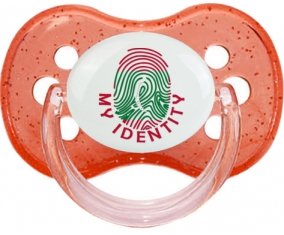 Empreinte My Identity Maldives Sucette Cerise Rouge à paillette