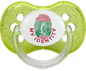 Empreinte My Identity Maldives Sucette Cerise Vert à paillette