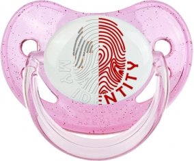Empreinte My Identity Malte Tétine Physiologique Rose à paillette
