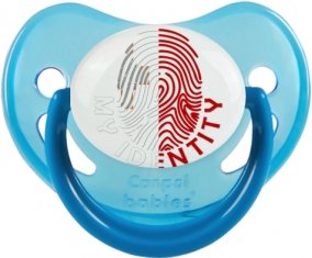 Empreinte My Identity Malte Tétine Physiologique Bleue phosphorescente