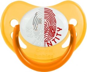 Empreinte My Identity Malte Tétine Physiologique Jaune phosphorescente