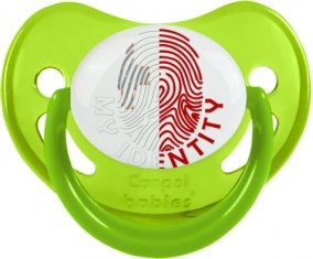 Empreinte My Identity Malte Tétine Physiologique Vert phosphorescente