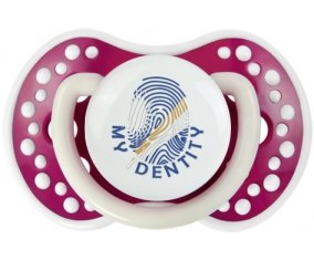 Empreinte My Identity Iles Marshall Tétine LOVI Dynamic Fuchsia phosphorescente
