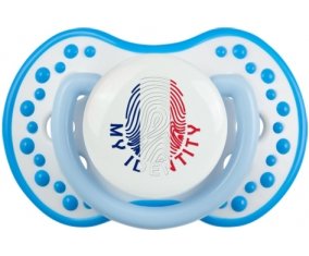 Empreinte My Identity Martinique Sucette LOVI Dynamic Blanc-bleu phosphorescente