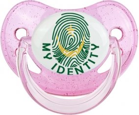 Empreinte My Identity Mauritanie Sucette Physiologique Rose à paillette