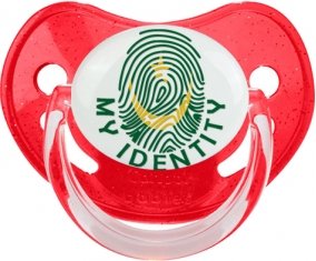 Empreinte My Identity Mauritanie Sucette Physiologique Rouge à paillette