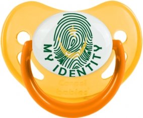 Empreinte My Identity Mauritanie Sucette Physiologique Jaune phosphorescente