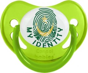 Empreinte My Identity Mauritanie Sucette Physiologique Vert phosphorescente