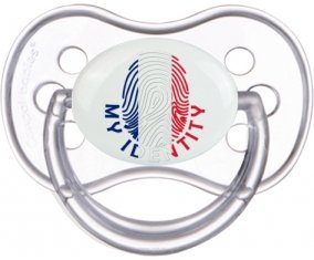 Empreinte My Identity Mayotte Sucette Anatomique Transparente classique