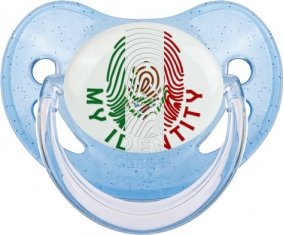 Empreinte My Identity Mexique Sucette Physiologique Bleue à paillette