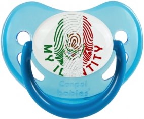 Empreinte My Identity Mexique Sucette Physiologique Bleue phosphorescente