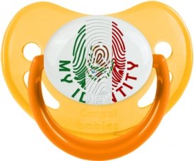 Empreinte My Identity Mexique Sucette Physiologique Jaune phosphorescente