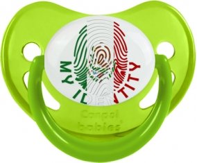 Empreinte My Identity Mexique Sucette Physiologique Vert phosphorescente