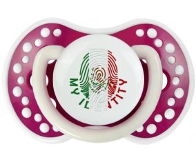 Empreinte My Identity Mexique Sucette LOVI Dynamic Fuchsia phosphorescente