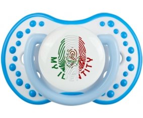Empreinte My Identity Mexique Sucette LOVI Dynamic Blanc-bleu phosphorescente