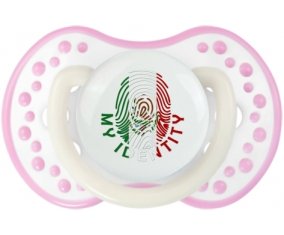Empreinte My Identity Mexique Sucette LOVI Dynamic Blanc-rose phosphorescente