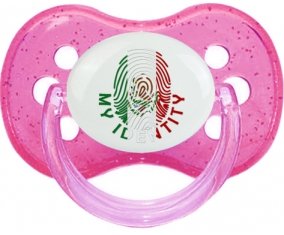Empreinte My Identity Mexique Sucette Cerise Rose à paillette